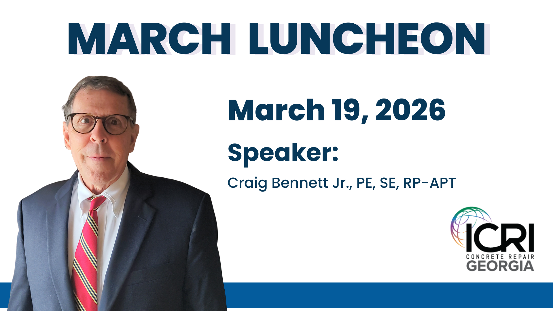 March ICRI-GA Presentor - Craig Bennett, JR